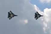 Hình ảnh chưa từng công bố của siêu chiến đấu cơ Su-57 trên bầu trời Syria