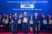 Công ty bò sữa Việt Nam thuộc Vinamilk nằm trong Top 100 của bảng xếp hạng 500 doanh nghiệp tăng trưởng nhanh nhất Việt Nam