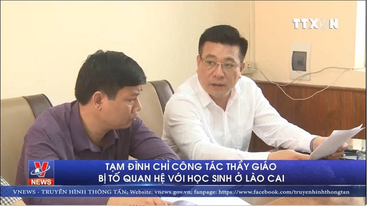 Tạm đình chỉ công tác thầy giáo bị tố quan hệ với học sinh ở Lào Cai