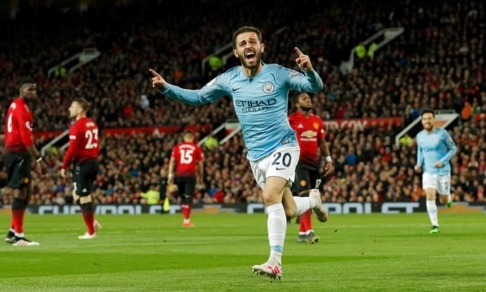 Đánh bại MU, Man City vượt lên dẫn đầu cuộc đua vô địch Premier League