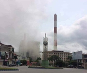Nhà máy Nhiệt điện Uông Bí “phun” khói bụi mù mịt ra môi trường