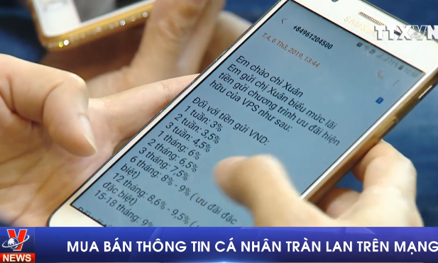 Thông tin cá nhân bị mua bán công khai trên mạng