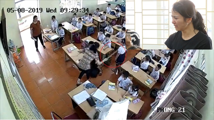 Clip cô giáo đánh nhiều học sinh ở Hải Phòng nức nở xin lỗi