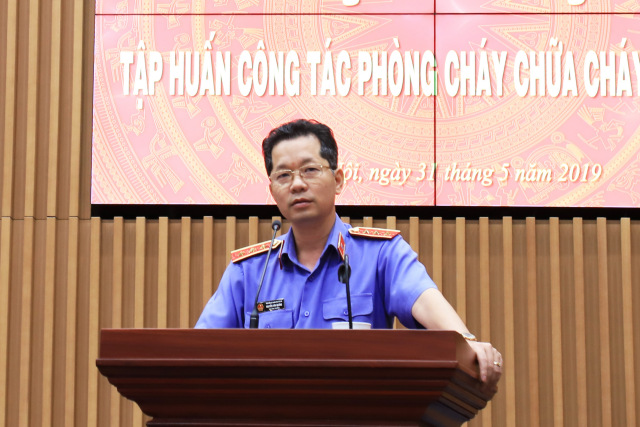 Tập huấn công tác phòng cháy chữa cháy tại cơ quan VKSND tối cao