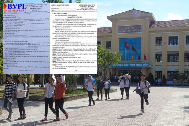 Vụ đề thi văn vào lớp 10 giống hệt đề thi kết thúc học kỳ lớp 9 Tổ chức thi lại toàn bộ