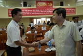 Viện trưởng Lê Minh Trí tiếp xúc cử tri tại TP Hồ Chí Minh