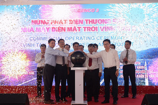 Vận hành thương mại nhà máy điện mặt trời Vĩnh Tân 2