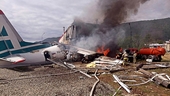 Máy bay Nga bốc cháy sau khi hạ cánh khẩn cấp gây nhiều thương vong