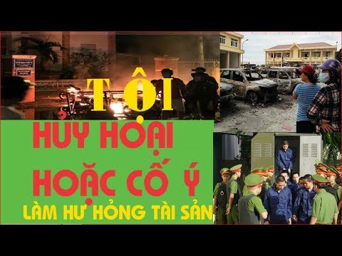 Yếu tố cấu thành tội hủy hoại tài sản