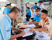 Thanh kiểm tra ma túy, nồng độ cồn đối với 37 tài xế tại bến xe Yên Nghĩa