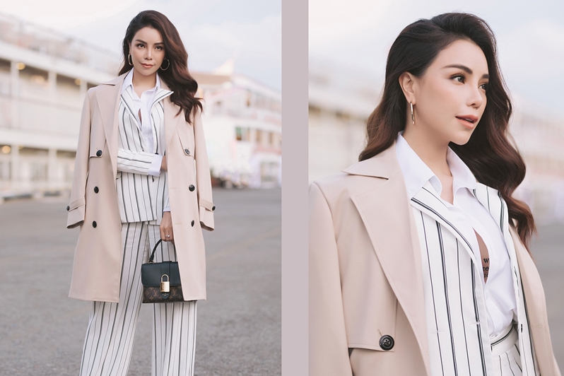 Trà Ngọc Hằng hóa quý cô Âu châu sành điệu