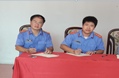 Cán bộ VKSND huyện Ninh Giang tham gia hiến máu tình nguyện