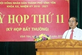 Ông Lương Văn Long được bầu làm Chủ tịch UBND TP Vĩnh Yên