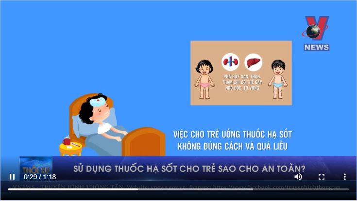 Sử dụng thuốc hạ sốt cho trẻ sao cho an toàn