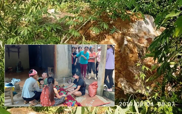 Sạt lở núi làm 4 người thương vong ở vùng đất đá đỏ Lục Yên