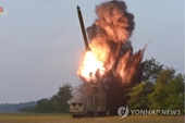 Triều Tiên công bố ảnh độc pháo phóng loạt siêu to mới đúng ngày 11 9