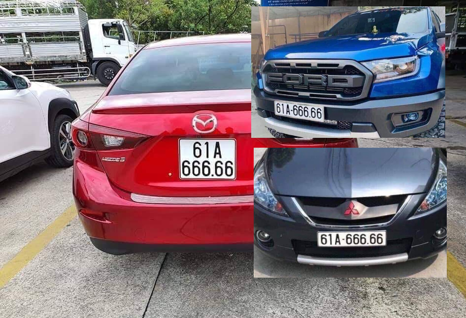 Chuyện kỳ lạ ở Bình Dương 3 ô tô có BKS 61A 666 66