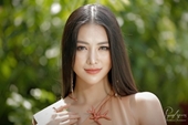 Hoa hậu Phương Khánh mặc thanh lịch vẫn nổi bật đường cong đẹp hút ánh nhìn