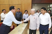 Tổng Bí thư, Chủ tịch nước Nguyễn Phú Trọng tiếp xúc cử tri TP Hà Nội