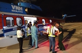 Điều máy bay trực thăng cấp cứu ngư dân bị tai nạn tại Trường Sa