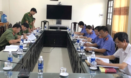 Liên ngành tư pháp Thái Thụy họp bàn tăng cường chọn án trọng điểm năm 2019