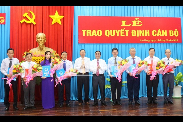 An Giang điều động, bổ nhiệm nhiều cán bộ