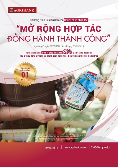 Agribank cùng đơn vị chấp nhận thẻ “Mở rộng hợp tác, đồng hành thành công”