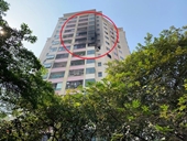 Cháy căn hộ tầng 10 Làng quốc tế Thăng Long