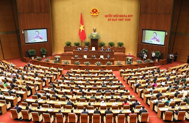 Quốc hội thảo luận về các dự án luật và biểu quyết thông qua một số Nghị quyết quan trọng