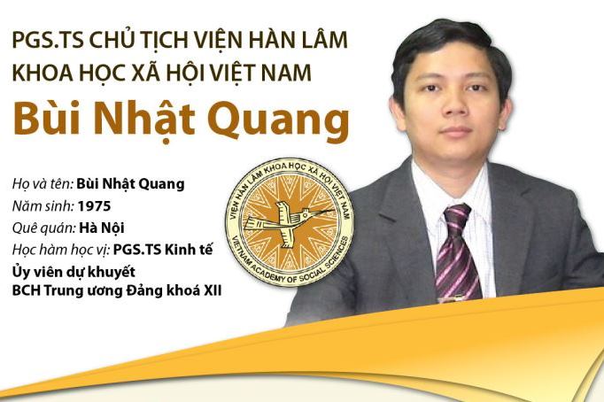 Ông Bùi Nhật Quang giữ chức Chủ tịch Viện Hàn lâm KHXH Việt Nam