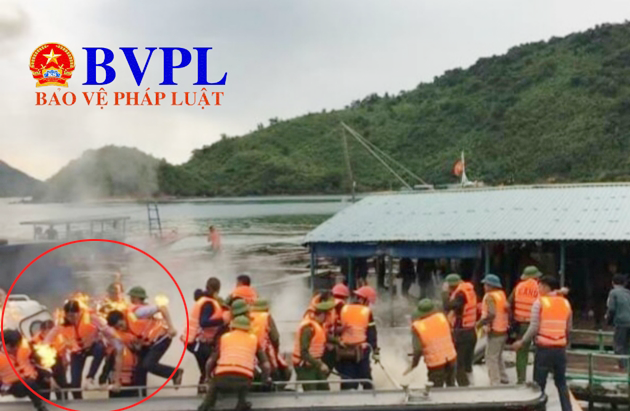 CLIP cận cảnh hành vi chống đối quyết định cưỡng chế ở Vân Đồn