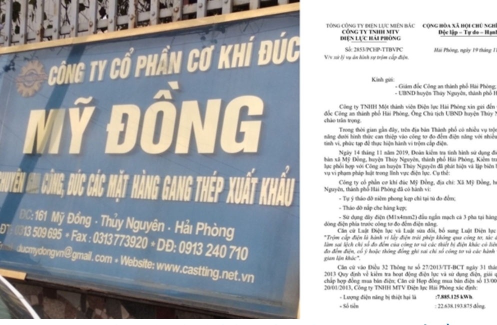 Một doanh nghiệp ở Hải Phòng câu trộm hơn 24 tỷ đồng tiền điện