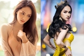 Hoa hậu Hương Giang mặc váy siêu ngắn bó sát khoe dáng đẹp như tranh