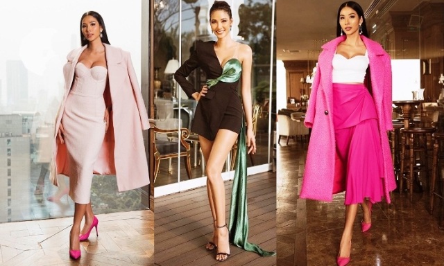 Hoàng Thùy biến hóa phong cách tại Miss Universe