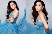 Hoa hậu Lương Thùy Linh nhờ váy xẻ cao hút mắt khoe vẻ đẹp tựa nữ thần