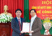 Hà Nam điều động, chỉ định Phó Chủ tịch UBND tỉnh giữ chức Bí thư Huyện ủy