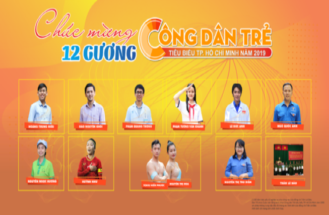TP HCM công bố danh sách 12 công dân trẻ tiêu biểu năm 2019