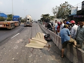 Hai thanh niên đi xe BKS Quảng Trị bị xe cán thương vong ở Đồng Nai