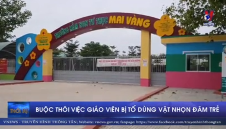 Buộc thôi việc giáo viên dùng vật nhọn đâm lòng bàn tay trẻ