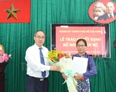 Bà Lê Thị Thanh Thúy giữ chức Phó Trưởng Ban Tổ chức Thành ủy TP HCM