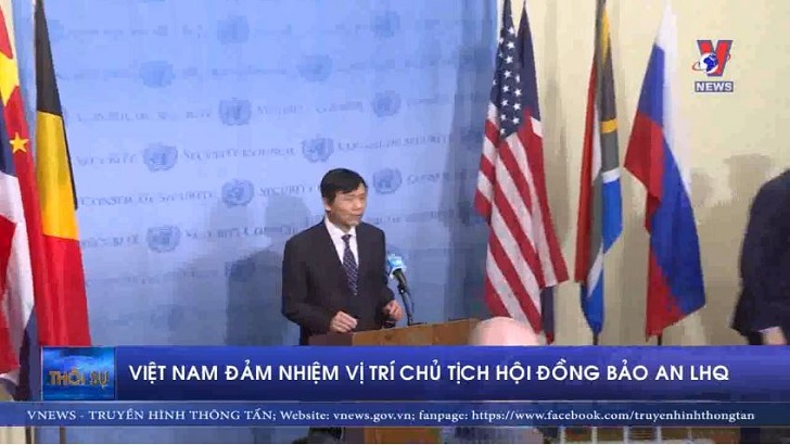 Việt Nam đảm nhiệm vị trí Chủ tịch Hội đồng Bảo an LHQ