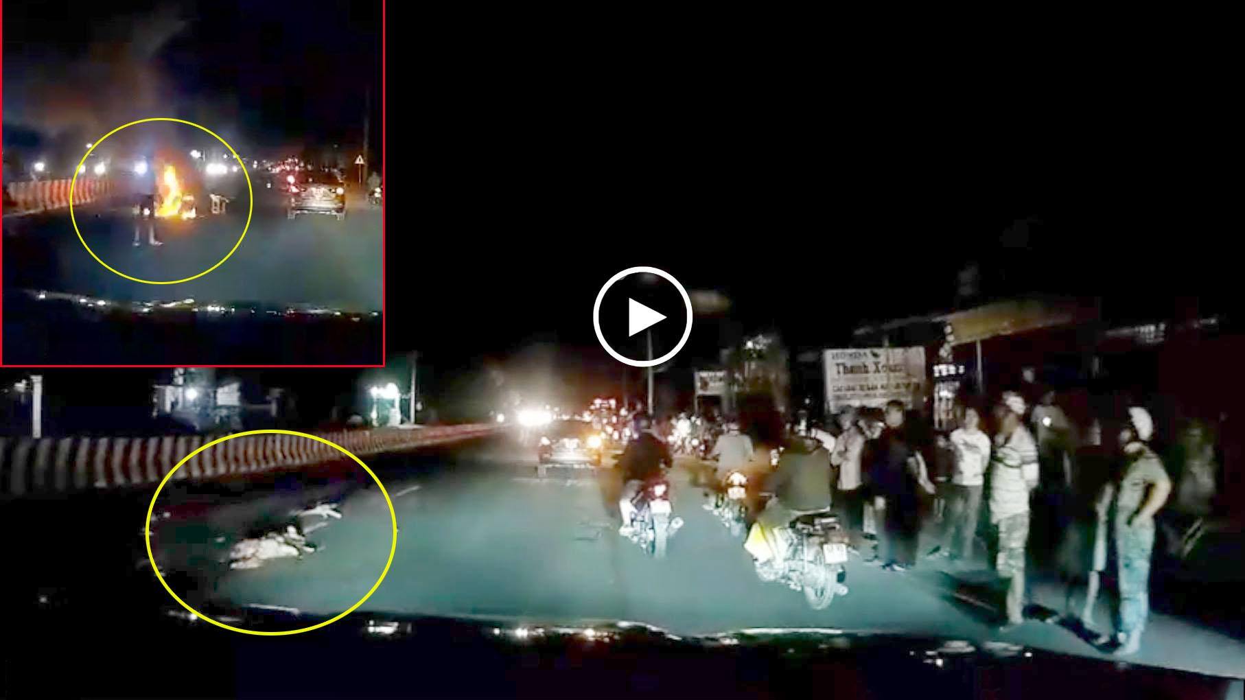 Băng qua đường trong đêm, cụ bà bị xe khách tông tử vong