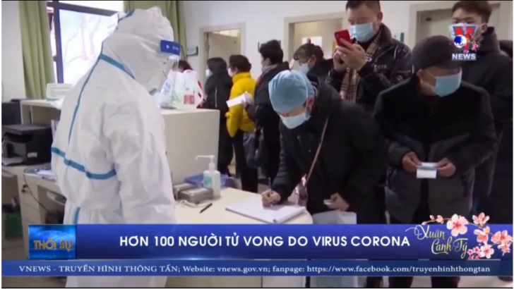 Hơn 100 người tử vong do virus corona