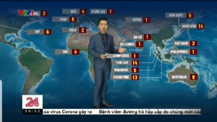 Cập nhật diễn biến của dịch viêm đường hô hấp cấp do virus Corona mới gây ra