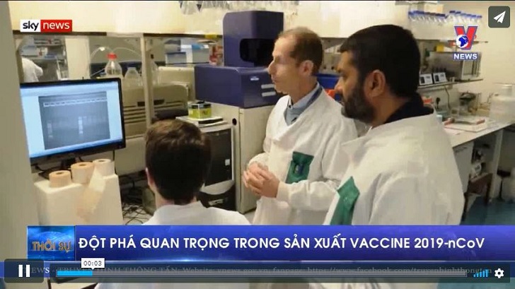 Đột phá quan trọng trong sản xuất vaccine 2019-nCoV