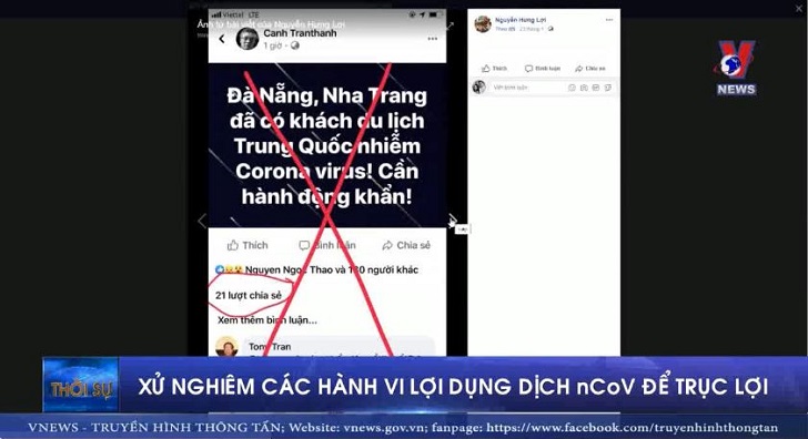 Xử lý nghiêm các hành vi lợi dụng dịch nCoV để trục lợi