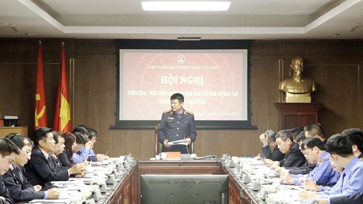 Ban chỉ đạo 138 ngành KSND triển khai nhiệm vụ phòng, chống tội phạm năm 2020