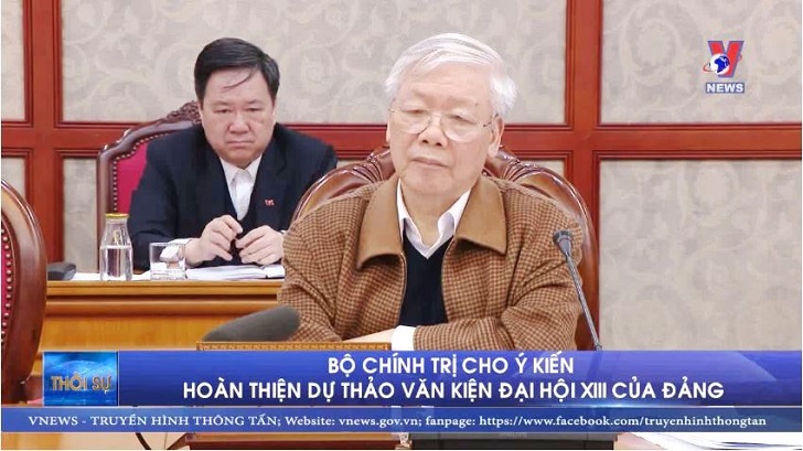 Bộ Chính trị cho ý kiến hoàn thiện dự thảo Văn kiện Đại hội XIII của Đảng