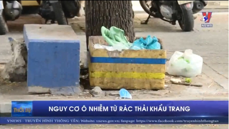 Nguy cơ phát tán dịch bệnh từ rác thải khẩu trang