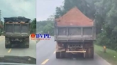 Xe tải chở đất đá có ngọn nghênh ngang trên đường Hồ Chí Minh